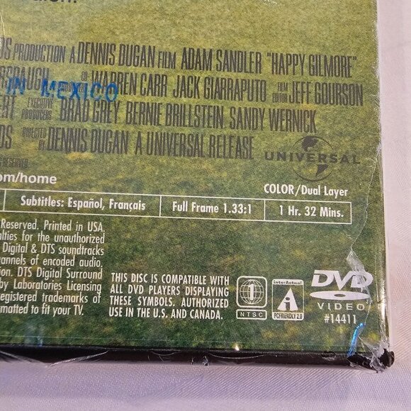 Adam Sandler "Happy Gilmore" Special Edition DVD - Full Screen - Bonus Features - Picture 6 of 6